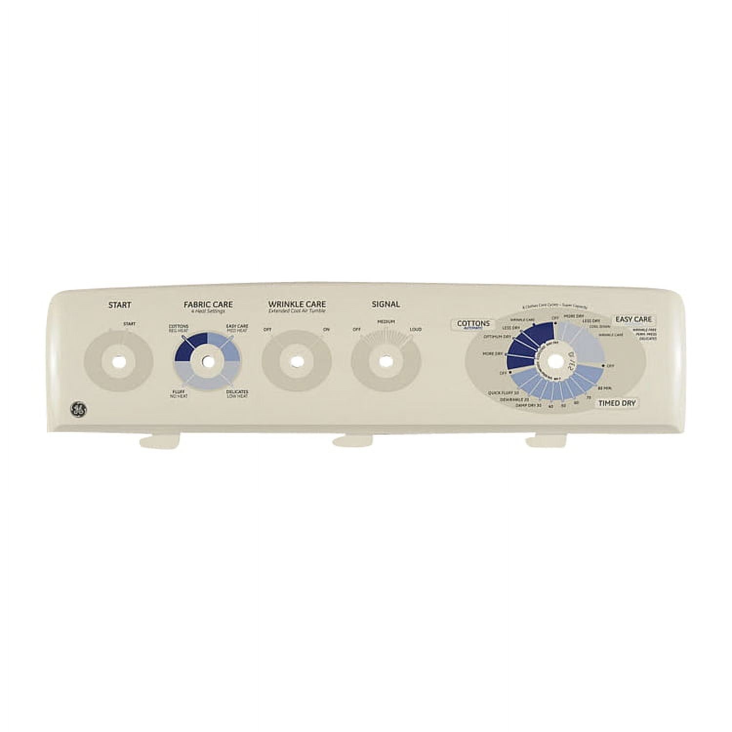 WE19M1486 GE Dryer Control Panel