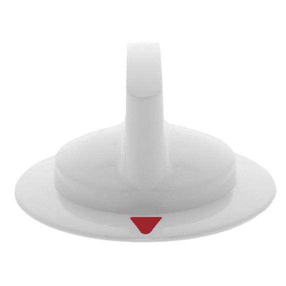 WE1X1263, White Dryer Timer Knob replaces GE, Hotpoint