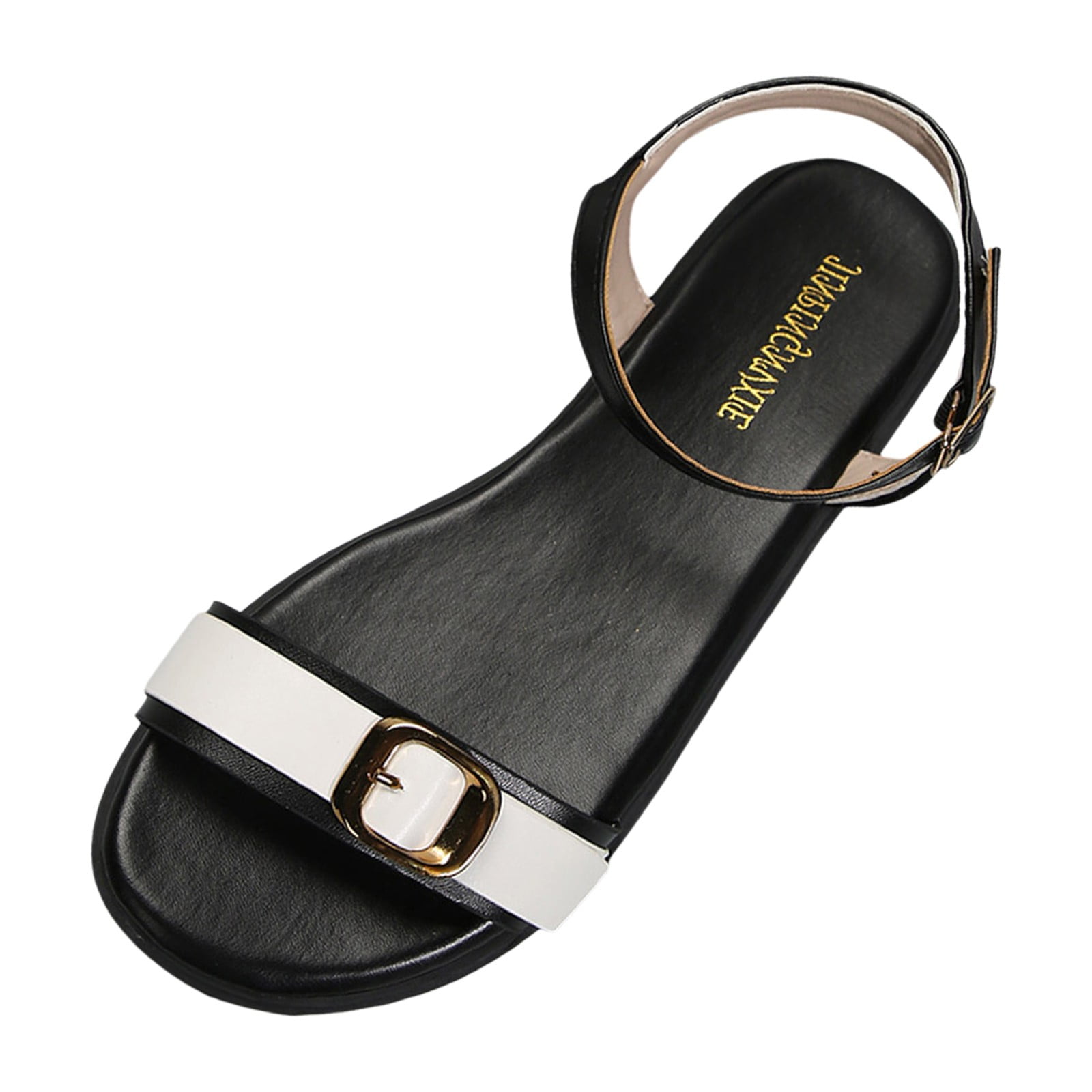 WEAIXIMIUNG 2024 Women Sandals Size 12 Wide Women Shoes Roman Strap