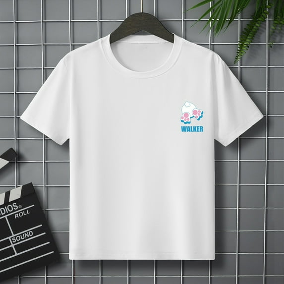 WEAIXIMIUNG Easter Children's Casual Letter Pattern Print Multicolor Round Neck Short Sleeves 120