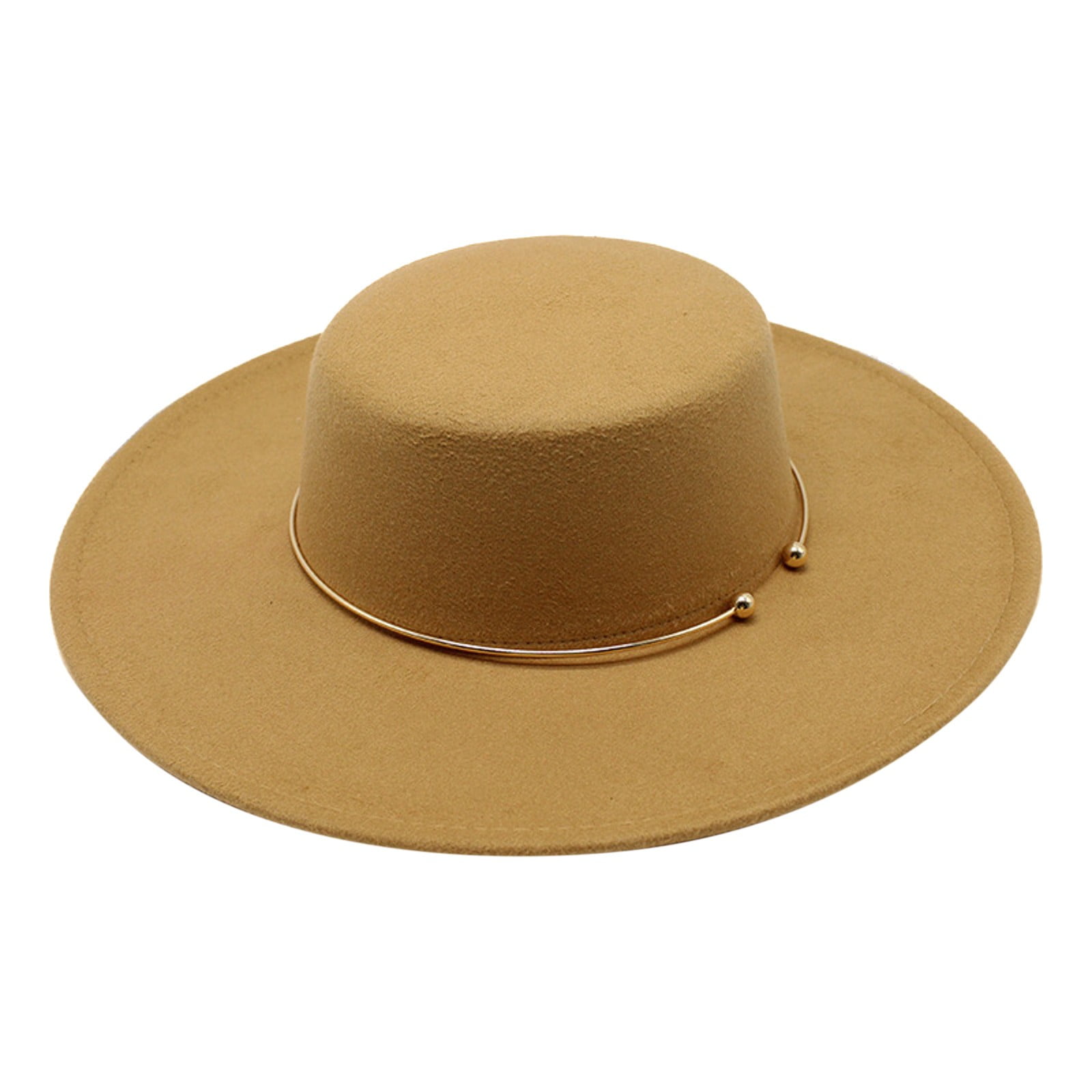 WEAIXIMIUNG Fedora Hats for Women Flat Top Hat for Men Pork Pie Hat Wide Brim Hat White Bucket