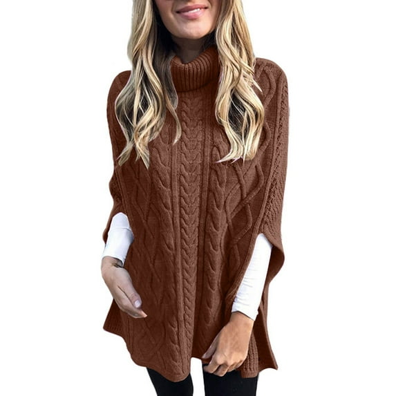 WEAIXIMIUNG Female Sweater Vest for Women Latested 2024 Lady Long Sleeves Plus Size Dress High Neck Sweater M Women'sSweater Vests
