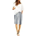 thumbnail image 1 of WEAIXIMIUNG Female Trousers Pants for Women Tall Womens Casual Drawstring Elastic Waist Summer Soft Cute Beach Shorts with Pockets Black XL, 1 of 4