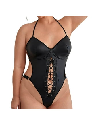 Latex Cutout Bodysuit 