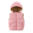 thumbnail image 1 of WEAIXIMIUNG Kids Jackets Boys 6-7 Toddler Kids Baby Coat Vest Boys Girls Vest Puffy Toddler Boy Sleeveless Jacket Coat with Removable Hood 120, 1 of 8