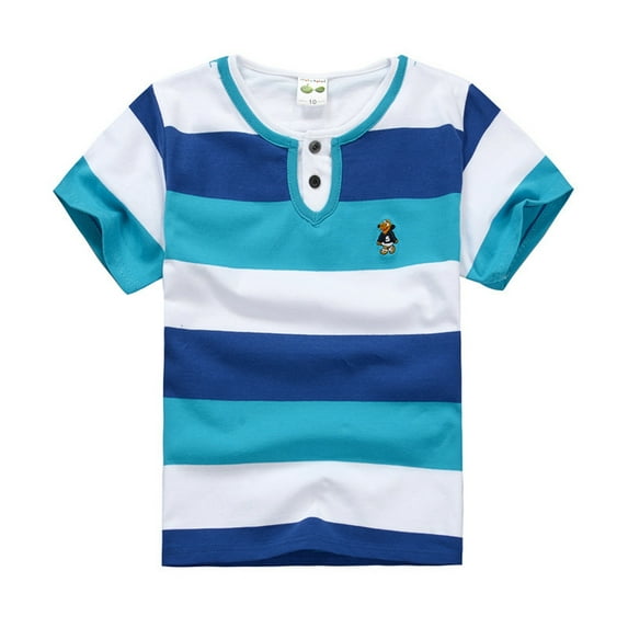 WEAIXIMIUNG Boys Shirt Summer New Striped Short Sleeve T Shirt For Boys Cute Kids' Top For Toddler Boy Clothing 115