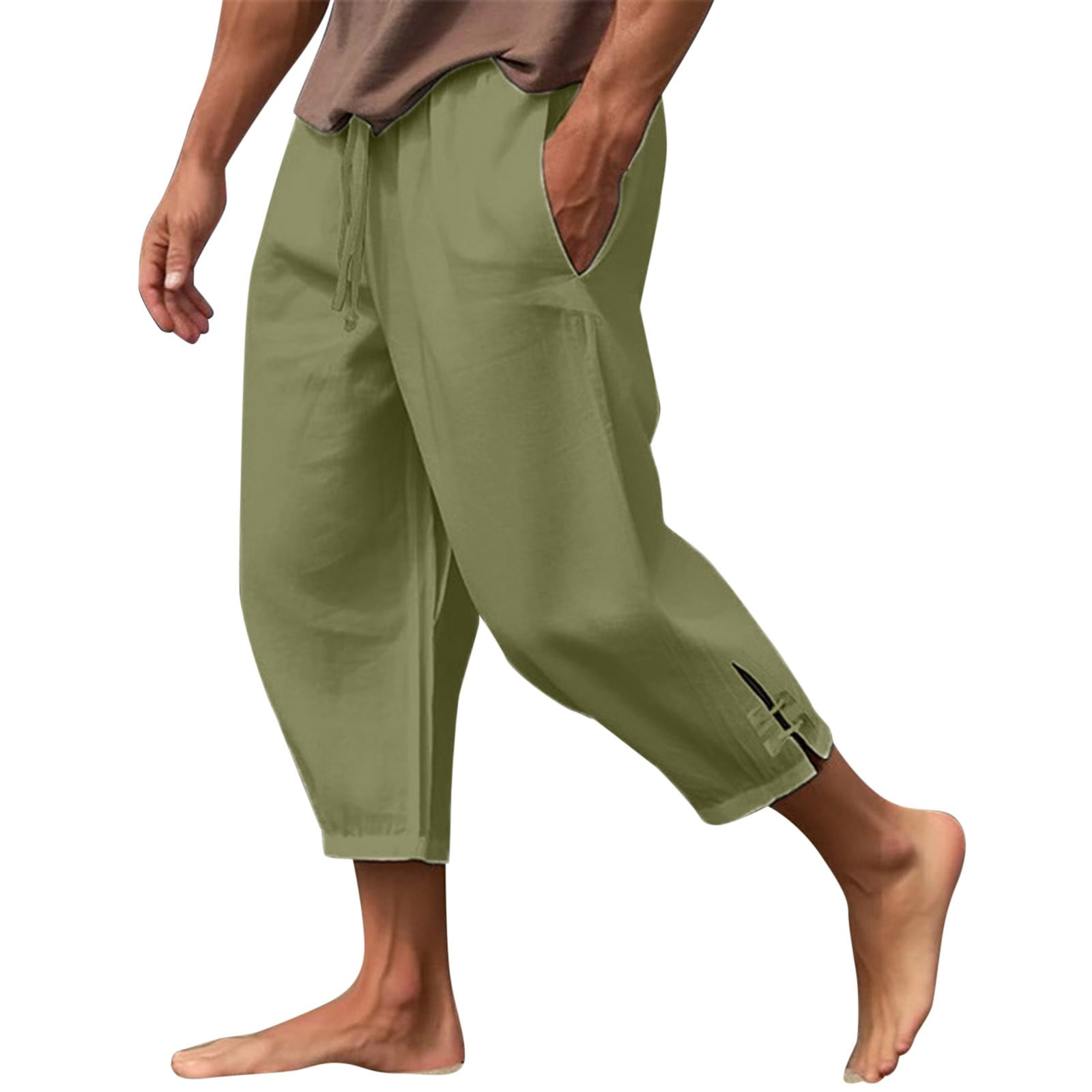 WEAIXIMIUNG Men's Cargo Pants Relaxed Fit 40X36 Male All Solid Color