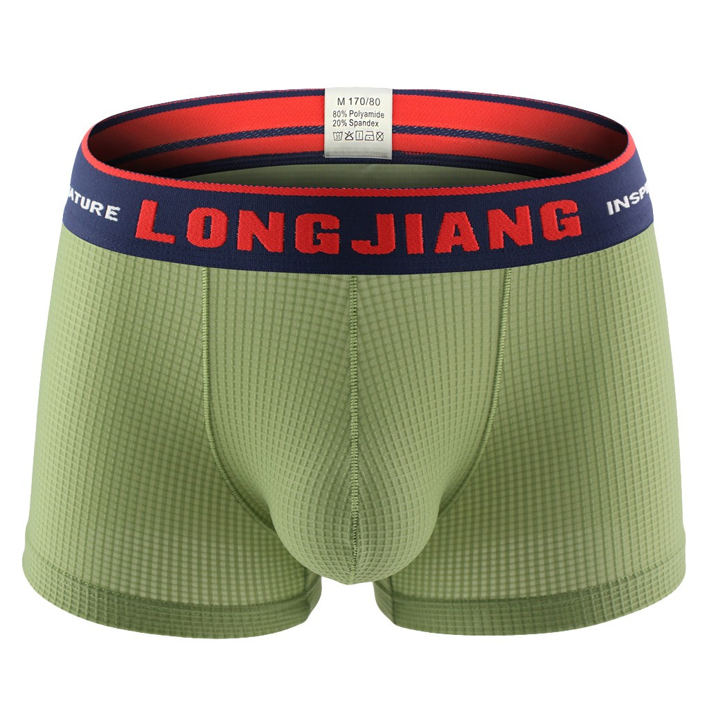 WEAIXIMIUNG Men's Underwear Men's Solid Color Underwear Soft Breathable