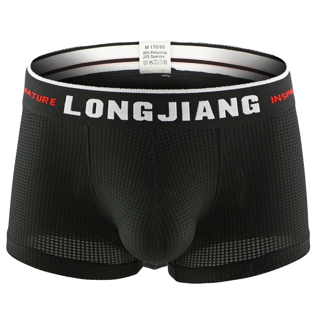 WEAIXIMIUNG Men's Underwear Men's Solid Color Underwear Soft Breathable