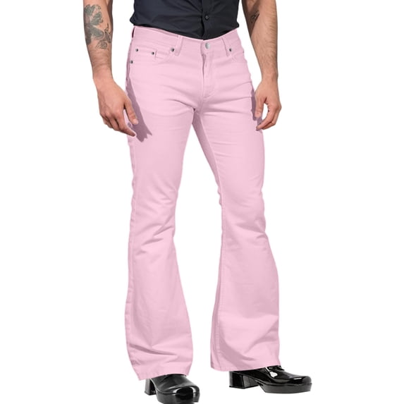 WEAIXIMIUNG Mens Cargo Pants Elastic Waist 54 Male Fashion Casual Solid Color Pocket Suit Pant Bell Bottoms Casual Pants