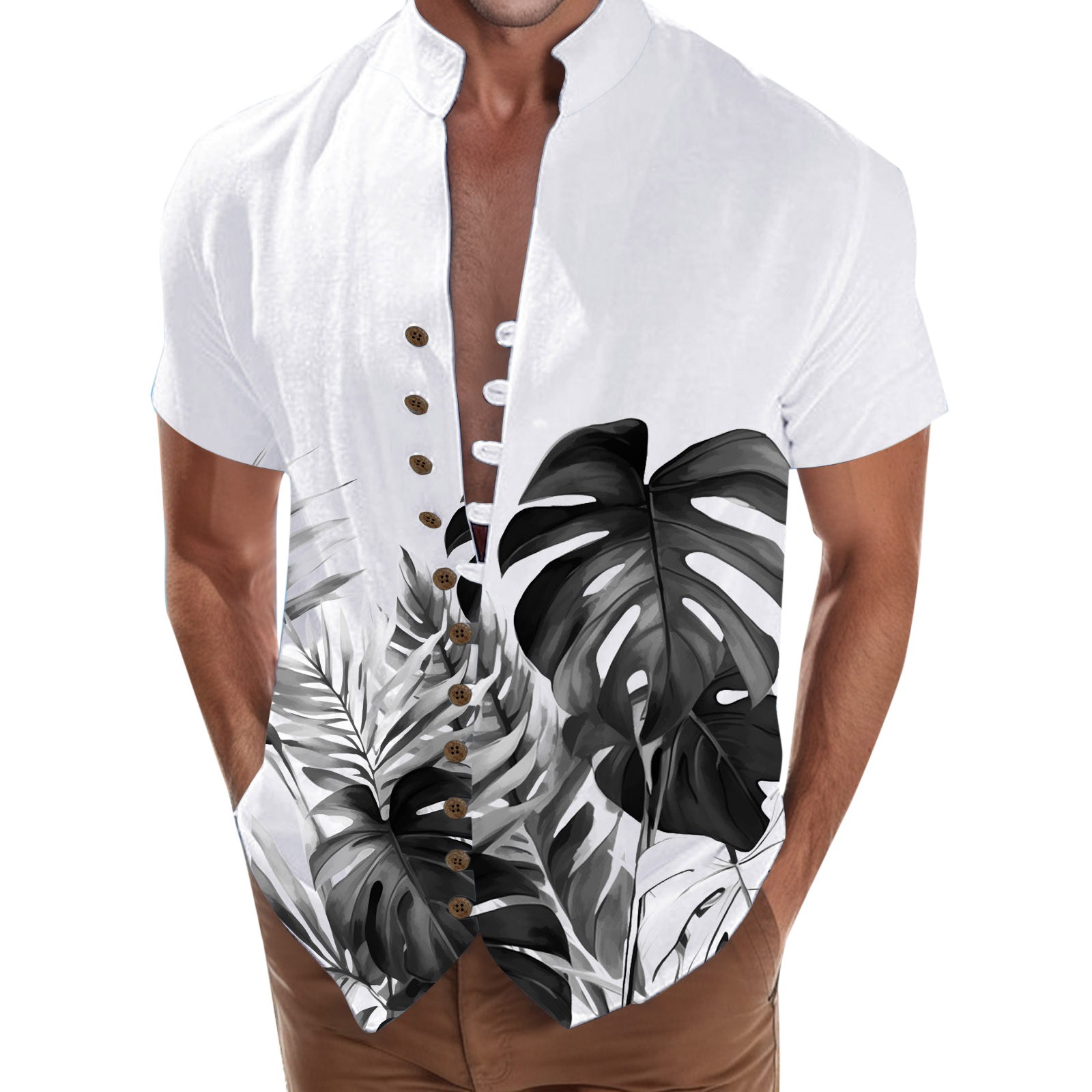 WEAIXIMIUNG Mens Shirts Big And Tall Size 7X 8X Mens 3D Digital