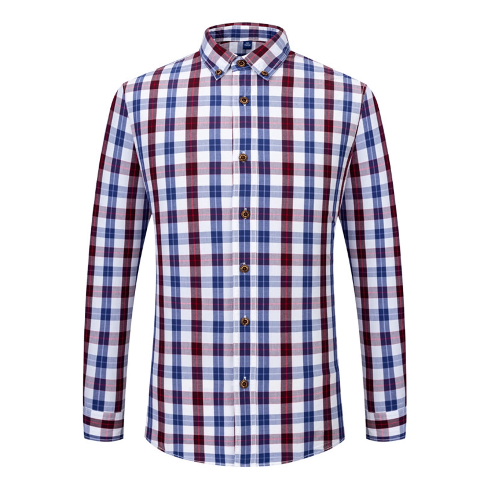 WEAIXIMIUNG Mens Shirts Long Sleeve Casual Cotton Mens Button Down Long