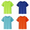 thumbnail image 1 of WEAIXIMIUNG Multiple Pieces Kids T Shirts Short Sleeve Plain Tops Tees Boy & Girl Unisex Toddler Children Crew Neck T ShirtS, 1 of 8