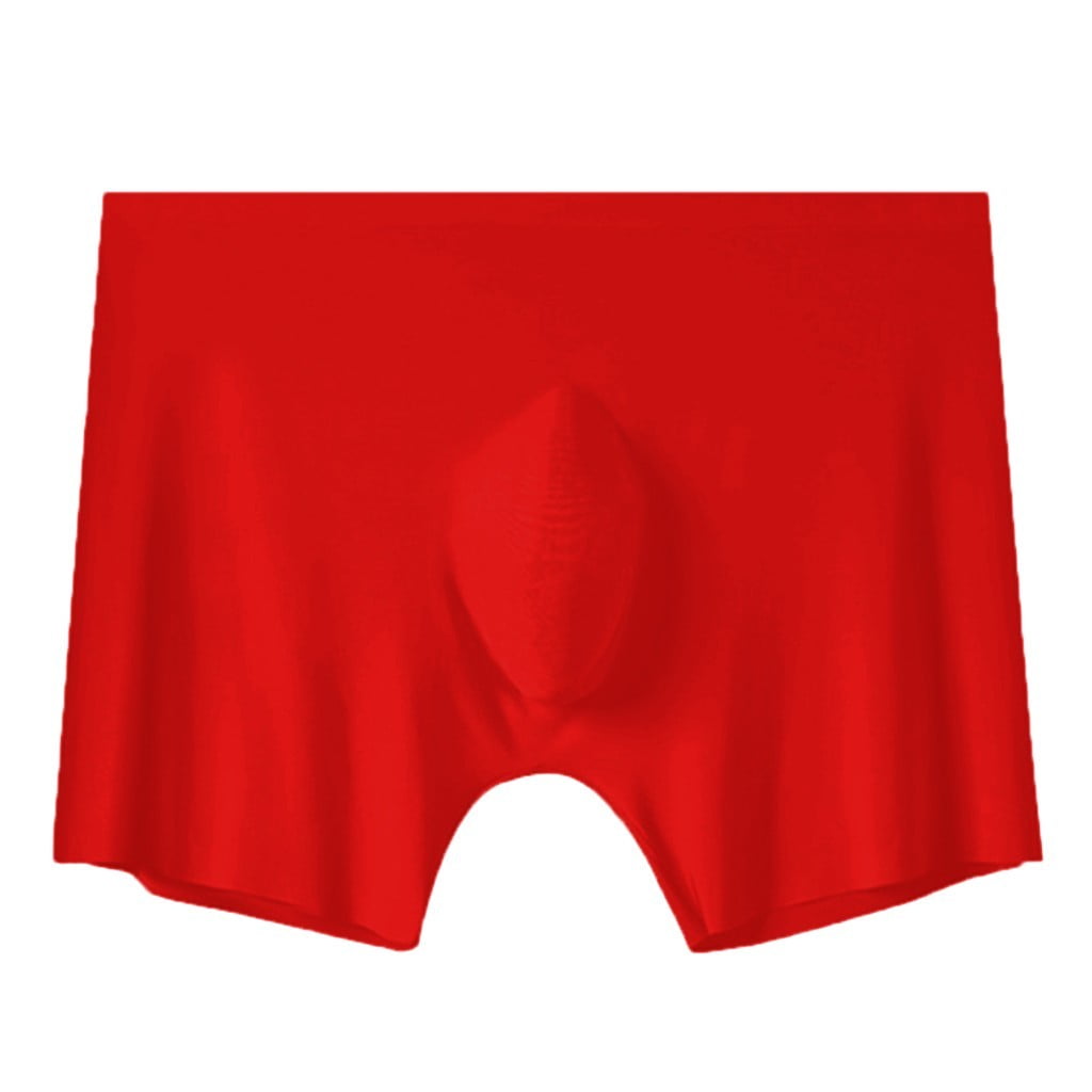 WEAIXIMIUNG Underwear Man Men's Silver Lon Antibacterial Ice Silk