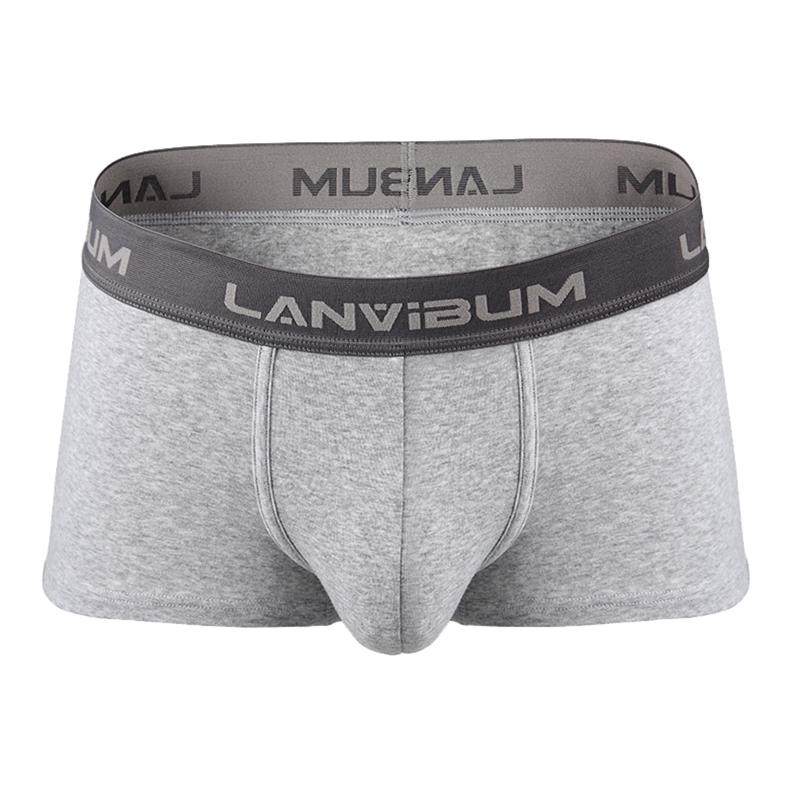 WEAIXIMIUNG Underwear for Men Male Fashion Underpants Knickers Ride up