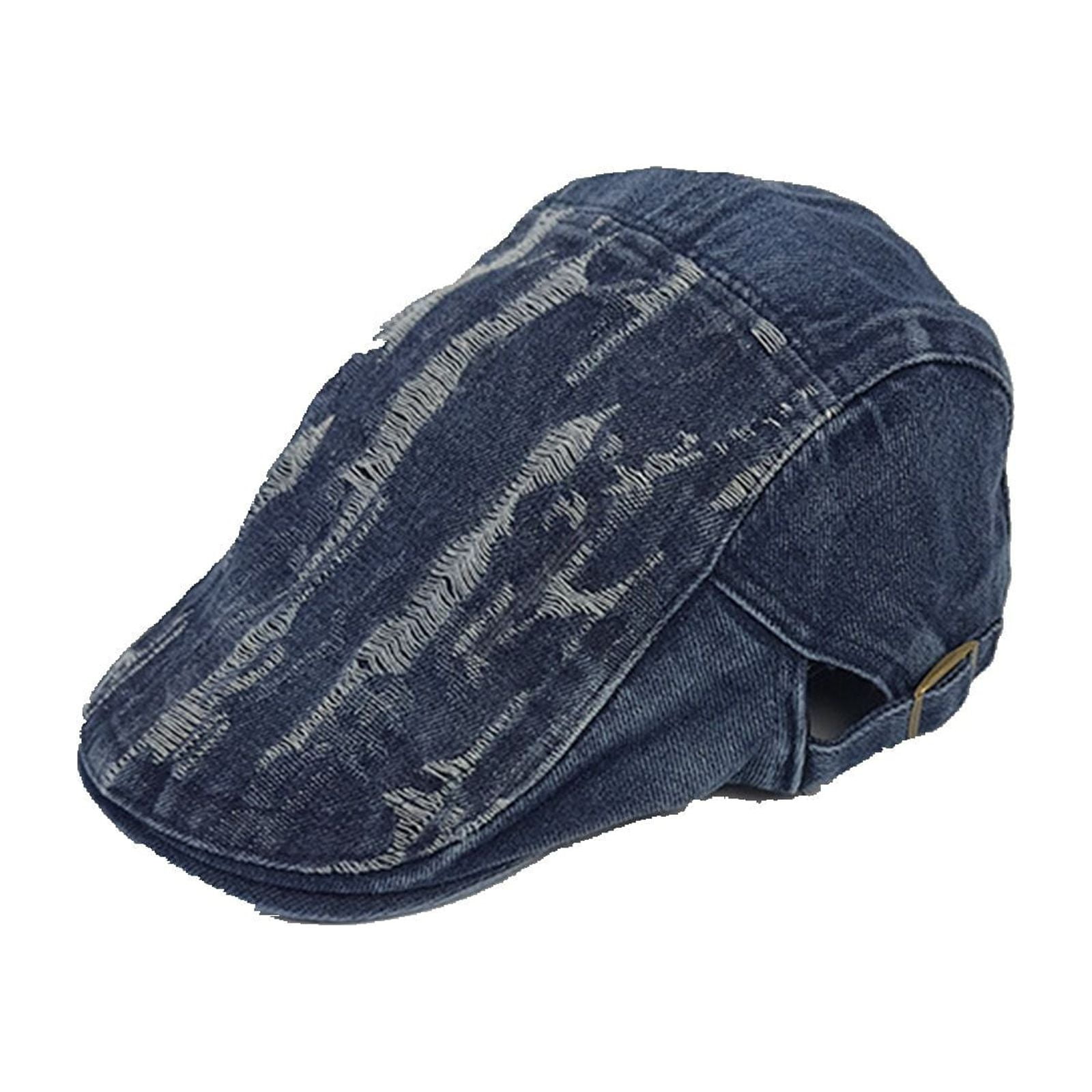 WEAIXIMIUNG White Bucket Hats Bulk Broken Hole Denim Cool Trend forward