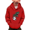 thumbnail image 1 of WEAIXIMIUNG White Sweatshirt Boys 5T Little Boys Girls Dinosaur Sweatshirts Long Sleeve Hooded Pullover Toddler Kids Winter Warm Shirt Sweater Tops 3 14Years, 1 of 5