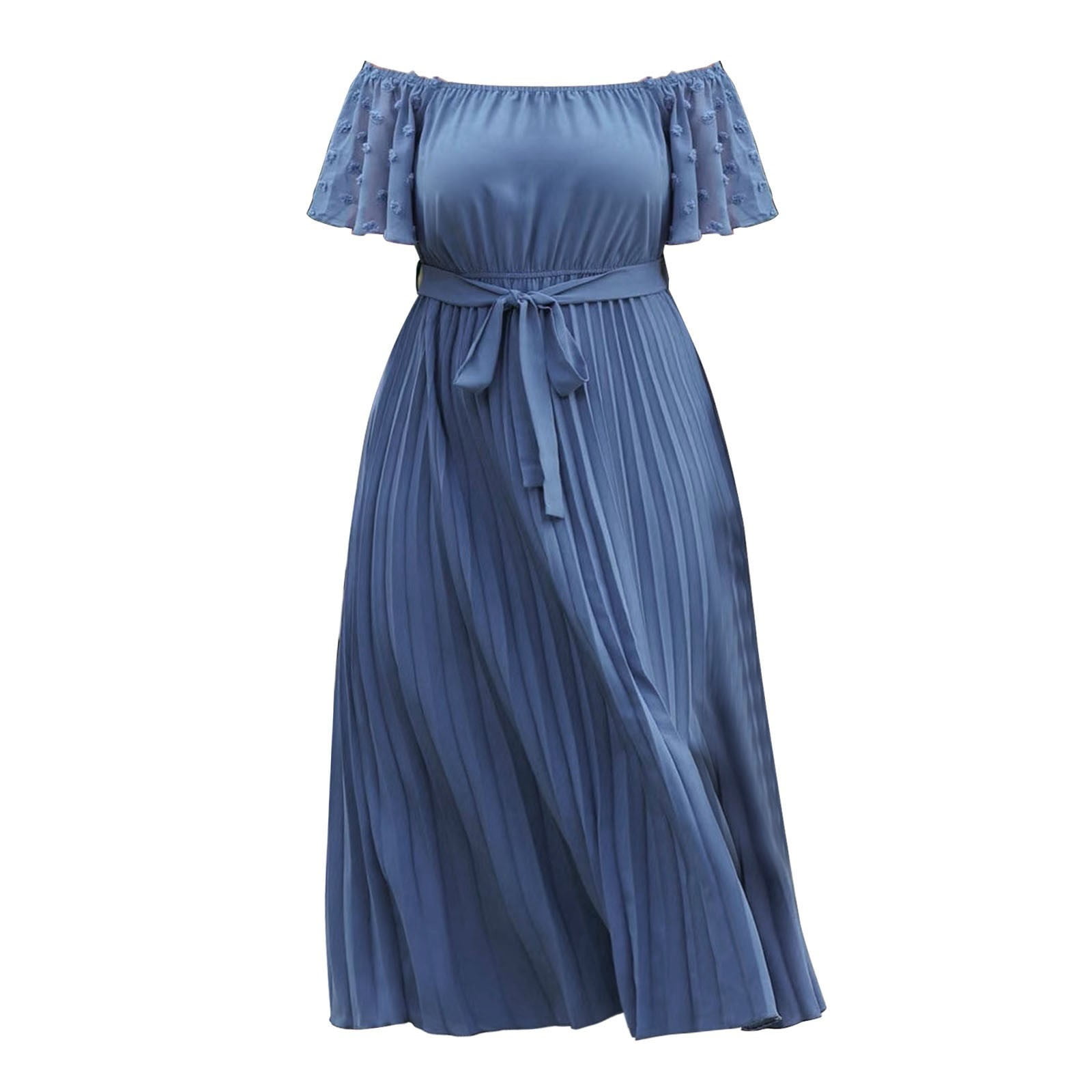 WEAIXIMIUNG formal Dresses for Women Short Floral Women's Oversized One Shoulder Lace Decoration