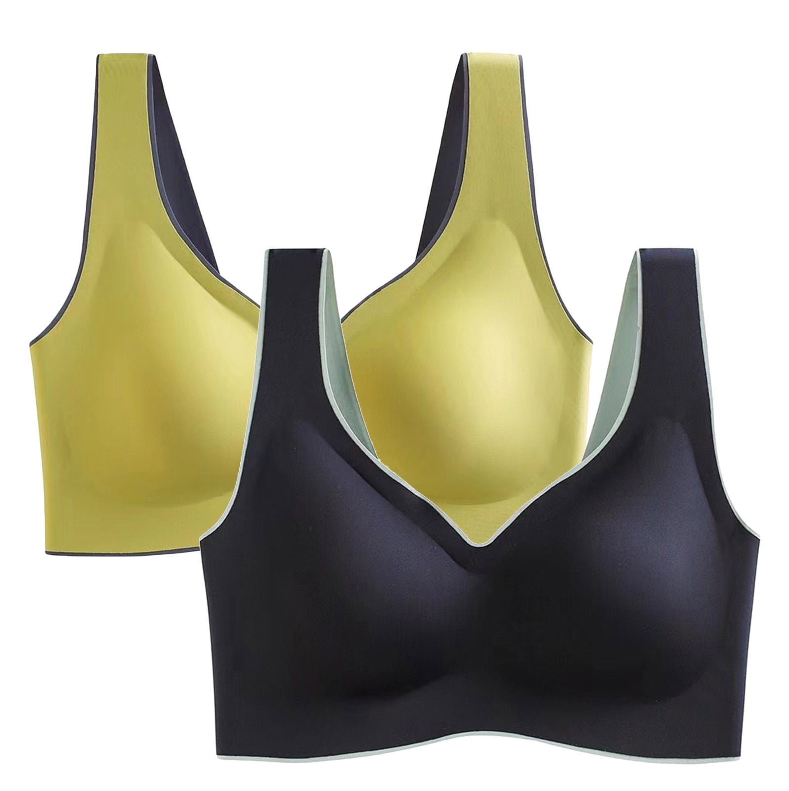 WEANT 2Pack High Support Sports Bras for Women, Women's Easy Does It