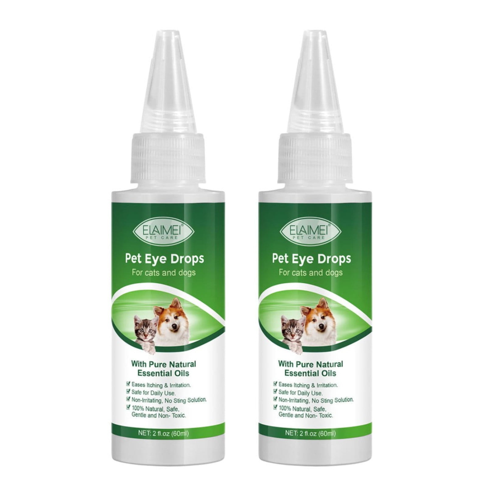 WEANT_Home 60ml Pet Eye Drops Pet Eye Cleaning Eye Drops for Cats Dogs