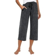 WEANT Promising Young Woman, Womens High Waisted Wide Leg Cargo Pants Baggy Casual Work Pants (Dark Gray, 2X-Large)