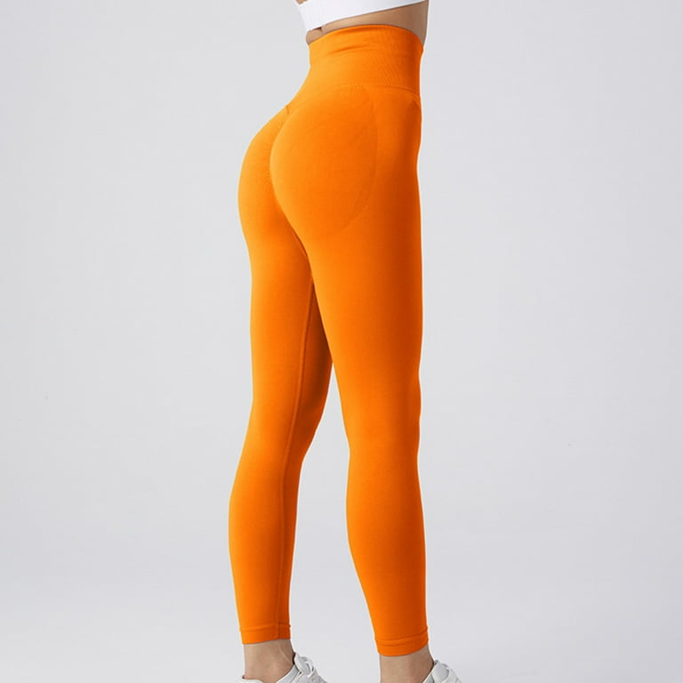Burnt orange workout leggings sale