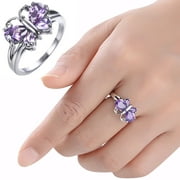 WEANT Womens 925 Sterling Silver Rings Butterfly Rings Women's Gifts Jewelry Girls Rings Wedding Rings