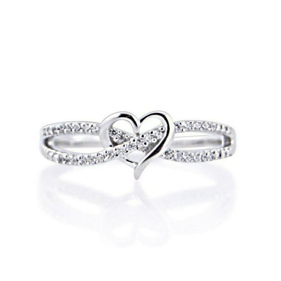 WEANT Womens 925 Sterling Silver Rings Initial Heart Rings Ladies Gift Jewelry Girls Rings Wedding Rings