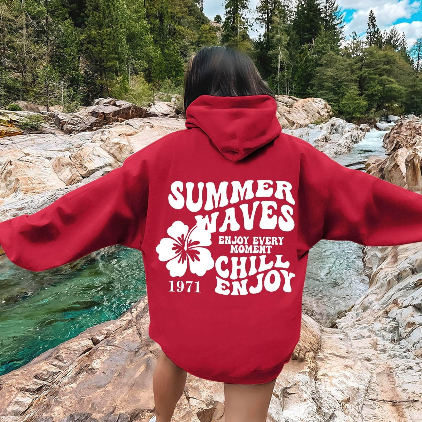 Cute oversized graphic hoodies sale