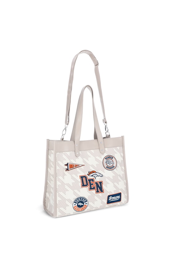 Denver Broncos Patch Printed Tote Bag