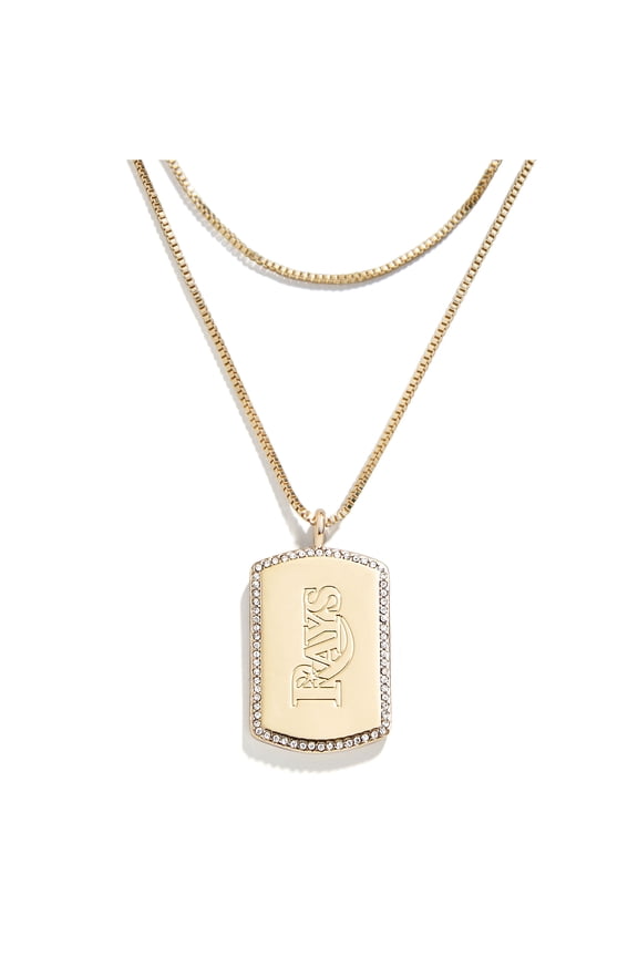 x Baublebar Tampa Bay Rays Dog Tag Necklace
