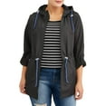 thumbnail image 1 of WEATHER TAMER Women's Plus-Size Hooded Packable Anorak--Zips Up Into A Small Pouch, 1 of 4