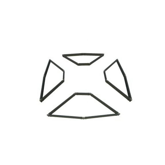 WEATHERED 2" TOOL FREE:GARDEN RAISED BED (4-SIDED TRIANGLE)