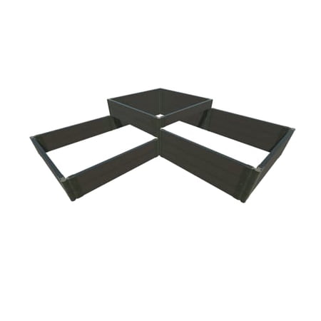 WEATHERED 2" Tool Free : 8 x 8 CORNER TRI-LEVEL 2,3,4 LVL