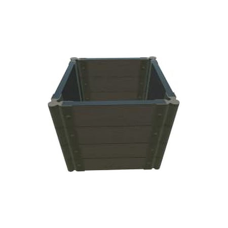 WEATHERED WOOD 2 X 2 X 22' GARDEN RAISED BED - 2" PROFILE