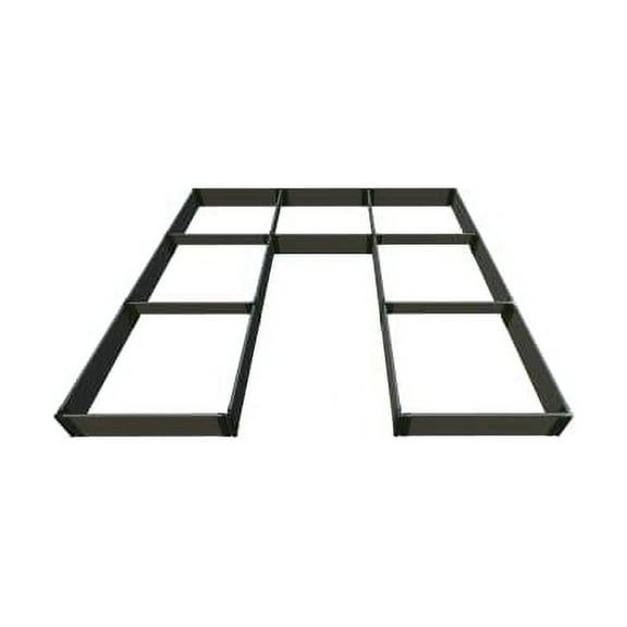 WEATHERED WOOD 'WALK-IN JUMBO U-SHAPE' - 12' X 12' X 11" RAISED GARDEN BED - 1" PROFILE