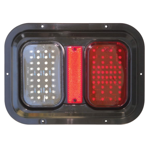 WEATHERPROOF LED TAIL LAMP TURN SIGNAL AND BRAKE LIGHT W/ LED BACK UP LIGHT