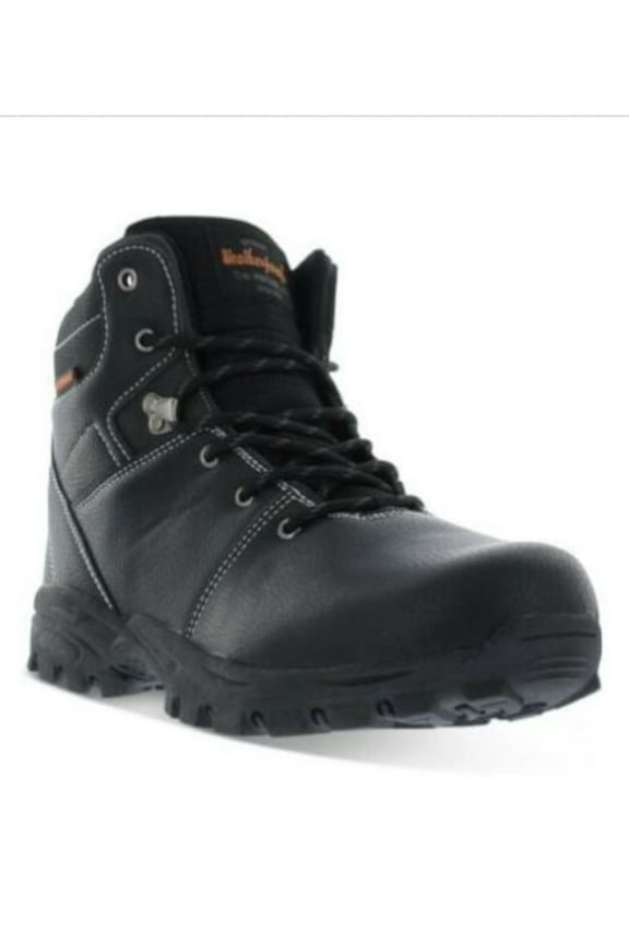 Mens Black Mixed Media Padded Water Resistant Jeremiah Round Toe Lace-Up Hiking Boots 13 M