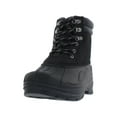 thumbnail image 1 of WEATHERPROOF VINTAGE Mens Black Mixed Media Removable Insole Waterproof Round Toe Platform Lace-Up Duck Boots 8 M, 1 of 4