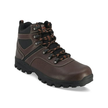 WEATHERPROOF VINTAGE Mens Brown Pull Tab 1" Platform Lug Sole Padded Jasper Round Toe Block Heel Lace-Up Hiking Boots 11 M