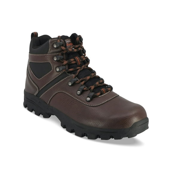 WEATHERPROOF VINTAGE Mens Brown Pull Tab 1" Platform Lug Sole Padded Jasper Round Toe Block Heel Lace-Up Hiking Boots 11 M