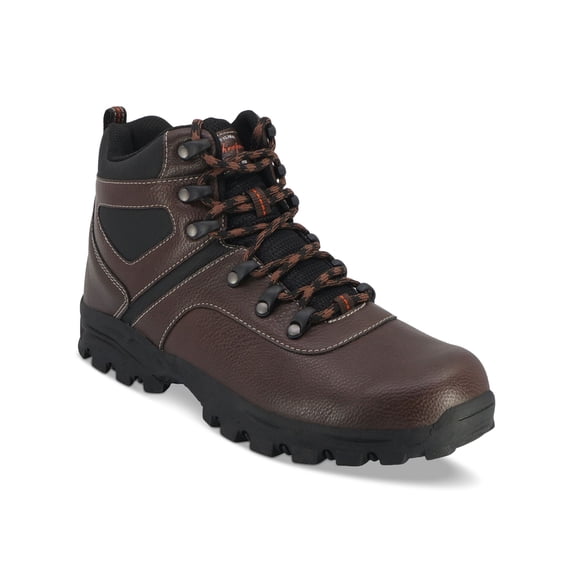 WEATHERPROOF VINTAGE Mens Brown Pull Tab 1 Platform Lug Sole Padded Jasper Round Toe Block Heel Lace-Up Hiking Boots 13 M