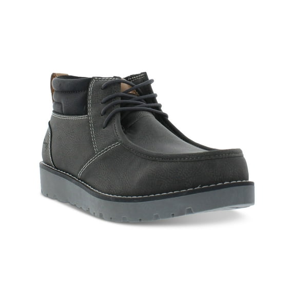 WEATHERPROOF VINTAGE Mens Gray Pull Tab Padded Chester Round Toe Platform Lace-Up Chukka Boots 9 M