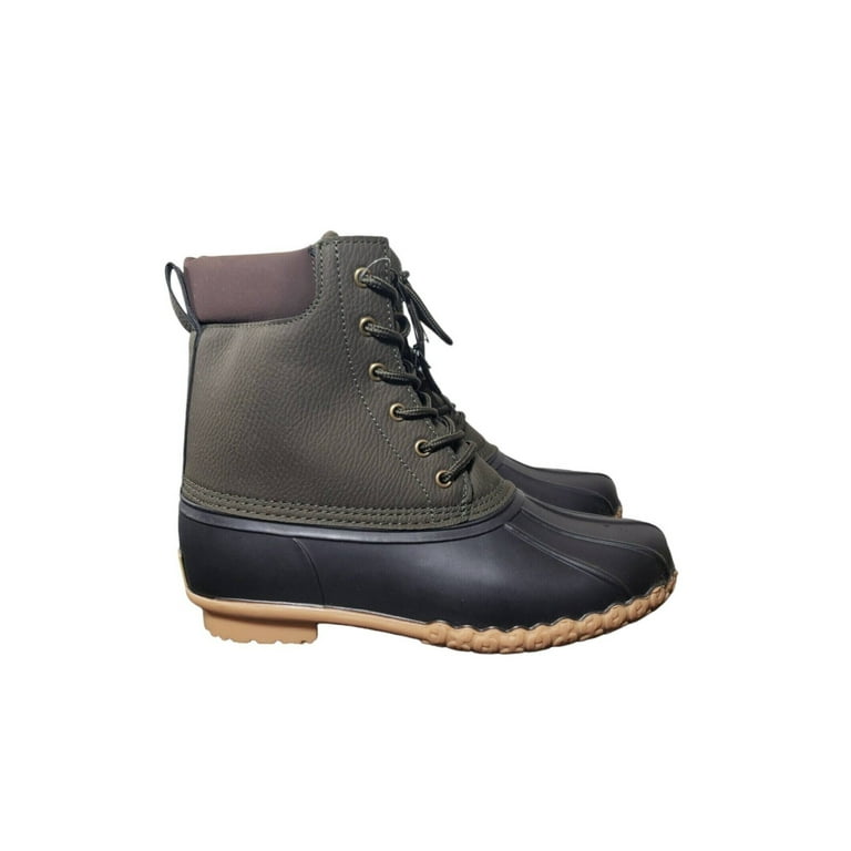 WEATHERPROOF VINTAGE Womens Green Waterproof Adam Round Toe Lace Up Duck Boots 12 M