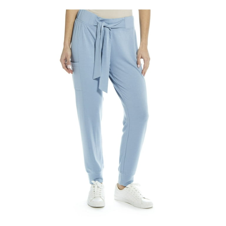 WEATHERPROOF VINTAGE Womens Light Blue Tie Pocketed Cargo Jogger Cuffed Pants M Walmart