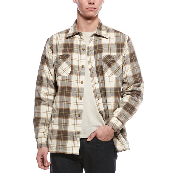WEATHERPROOF VINTAGE mens  Flannel Shirt Jacket, m, Tan