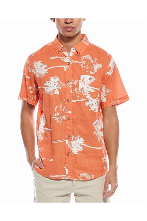 mens  Linen-Blend Shirt, m