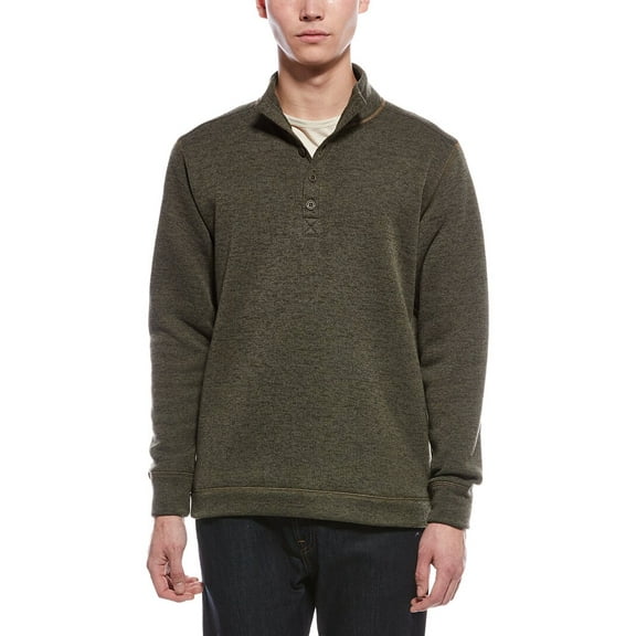 WEATHERPROOF VINTAGE mens  Mock Neck Button Pullover, XXL