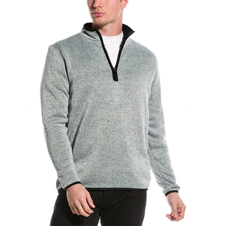WEATHERPROOF VINTAGE mens Quarter Zip Pullover L Grey Walmart