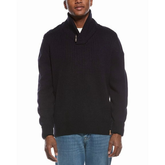 WEATHERPROOF VINTAGE mens  Shawl Collar Sweater, s, Blue